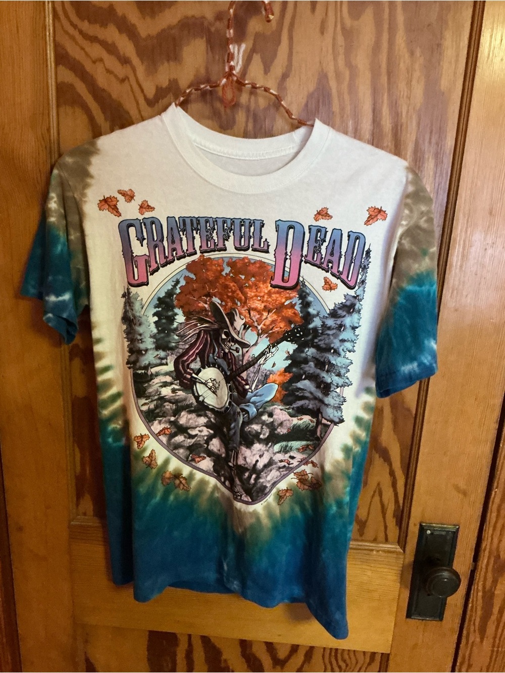 Liquid Blue Grateful Dead Harvester Tie Dye T Shirt Medium Fall Autumn Deadhead - Picture 6 of 9